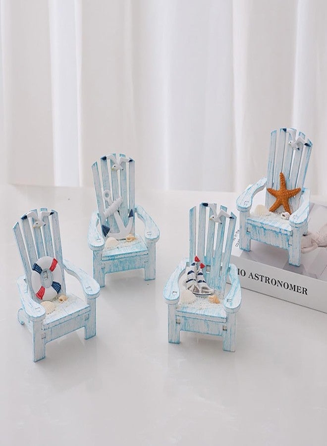 AzsVbvs 2 Pack Wooden Handmade Mini Chair Box Beach Decor Nautical Theme Decoration for Home Office Desk (Starfish) - Image 2